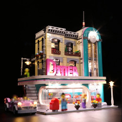 led lighting set for 10260 downtown diner