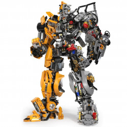 mech moc metamorphic bumblebee robot bricks toy