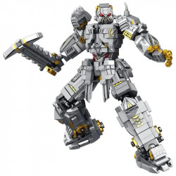 mecha of steel mech megatron transformer robot bricks toy
