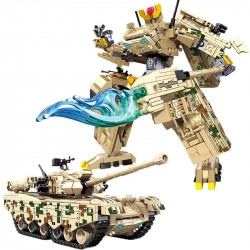 mecha transformers robot battle tank deformation bricks toy