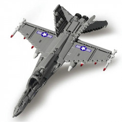 military aircraft f-18 hornet fighter jet bricks toy