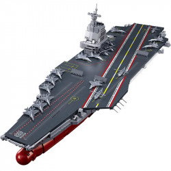 military fujian navy 003 aircraft carrier bricks toy
