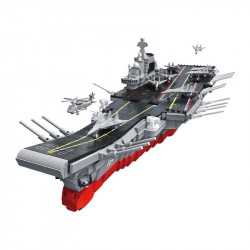 military liaoning navy aircraft carrier war ship bricks toy