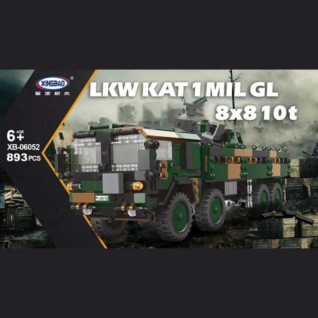 military moc man lkw kat 1 mil gl 10t truck bricks toy - military-moc ...