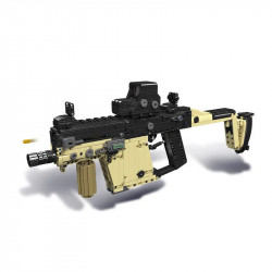 military moc motorized kriss vector smg gun bricks toy