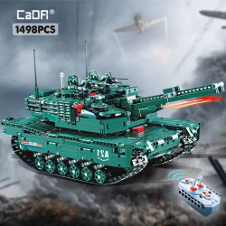 military moc motorized m1a2 main battle tank bricks toy