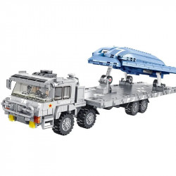 military moc stealth combat drone truck bricks toys