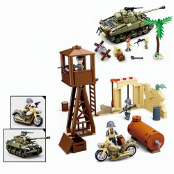 military moc ww2 army battle of el alamein bricks toy