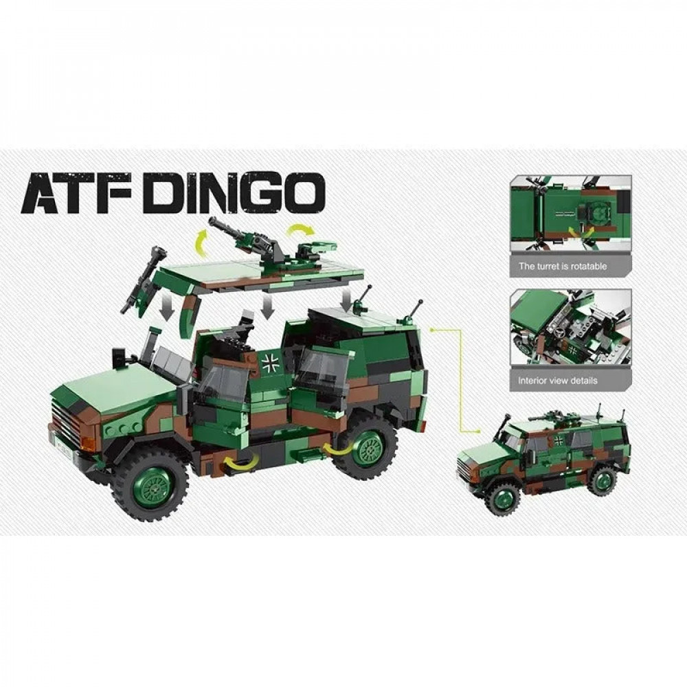 military moc ww2 atf dingo car infantry vehicle bricks toy - military ...