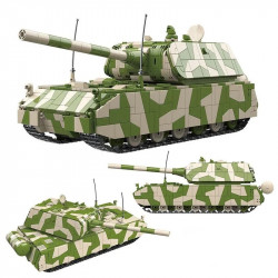 military moc ww2 german heavy main battle tank bricks toys