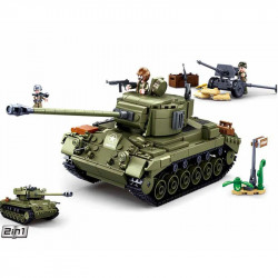 military moc ww2 m26e1 pershing tank bricks toy