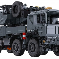 military tech rescue vehicle crane truck bricks toy