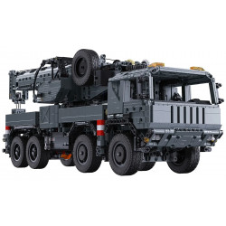 military tech rescue vehicle crane truck bricks toy