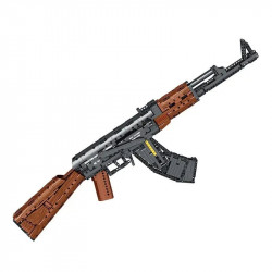 military weapon moc ak47 assault rifle bricks toy 77005