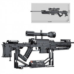 military weapon moc heavy duty sniper rifle bricks toy