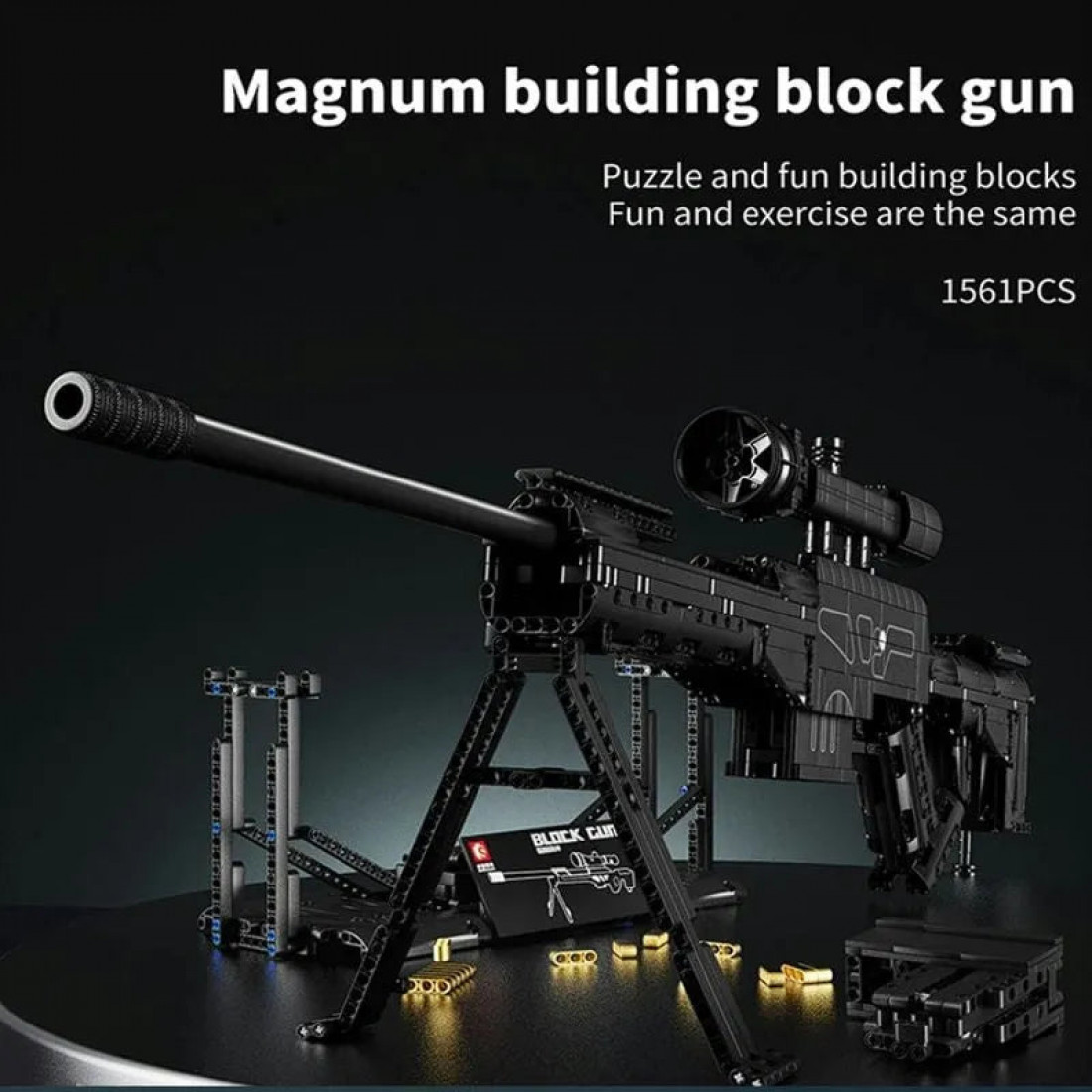 military weapon moc heavy duty sniper rifle bricks toy - military ...