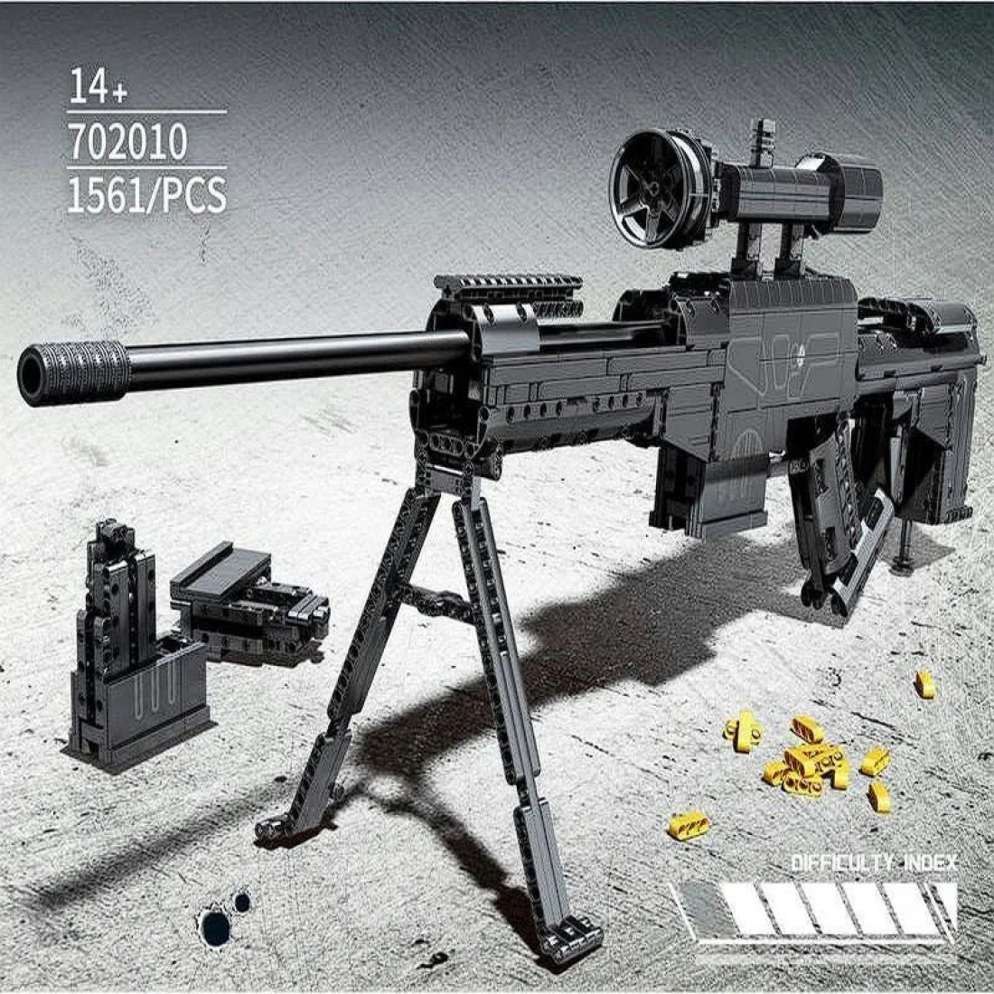 military weapon moc heavy duty sniper rifle bricks toy - military ...