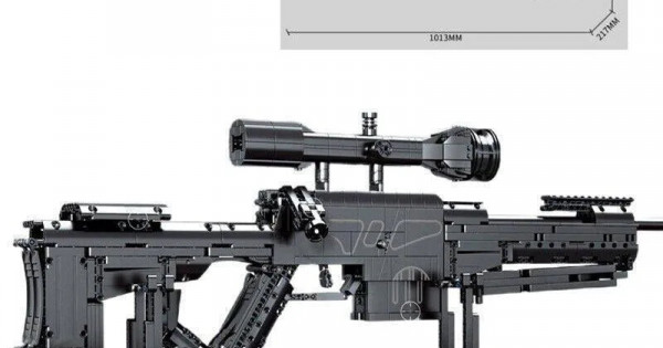 military weapon moc heavy duty sniper rifle bricks toy - military ...