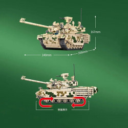 military ww2 99a main battle tank bricks toy