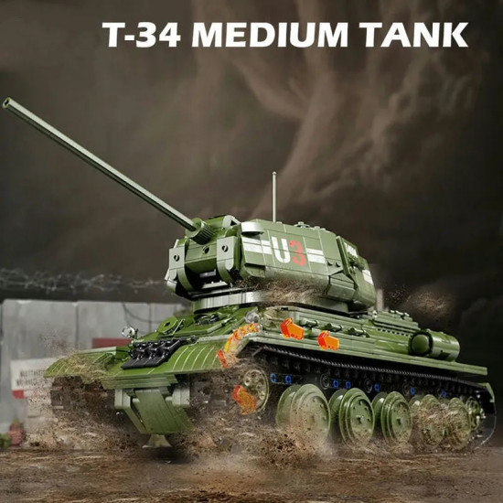 military ww2 rc soviet army t34 medium tank bricks toy military ww2 rc soviet army t34 medium tank bricks toy