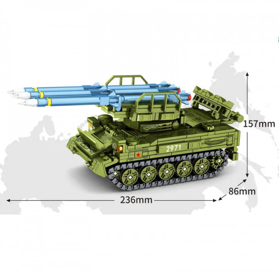 military ww2 soviet sa-6 air defense missile bricks toy military ww2 soviet sa-6 air defense missile bricks toy