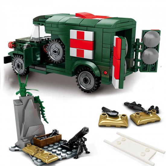 military ww2 us army ambulance car bricks toy military ww2 us army ambulance car bricks toy