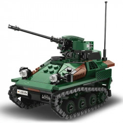 military ww2 wiesel infantry combat armored vehicle bricks toy