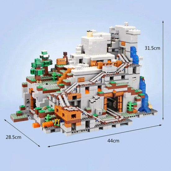 minecraft moc my world the mountain cave 76010 bricks toy minecraft moc my world the mountain cave 76010 bricks toy