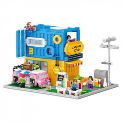 mini diamond moc creative leisure club bricks toy
