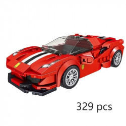 mini super ferrari 488 gtb racing sports car bricks toy 27006