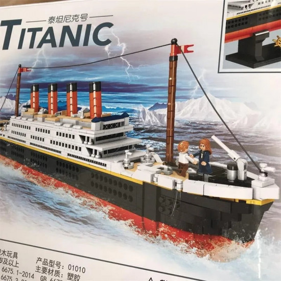 moc 01010 titanic steam rms ship mini bricks toy moc 01010 titanic steam rms ship mini bricks toy