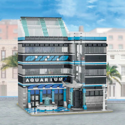moc 10186 city street expert ocean museum bricks toy