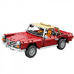 moc 11005 rc motorized vintage 280sl classic car bricks toy