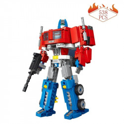 moc 13014 deformation optimus truck bricks toys