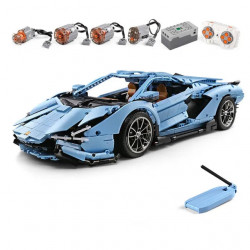 moc 13056 app rc racing car lamborghini hyper bricks toy