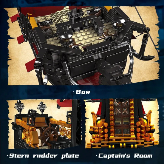 moc 13109 pirates of caribbean red queen ship bricks toy moc 13109 pirates of caribbean red queen ship bricks toy