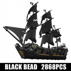 moc 13111 pirates of caribbean black pearl ship bricks toy