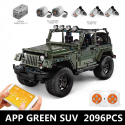 moc 13124 rc app 4wd off-road adventure suv car bricks toy