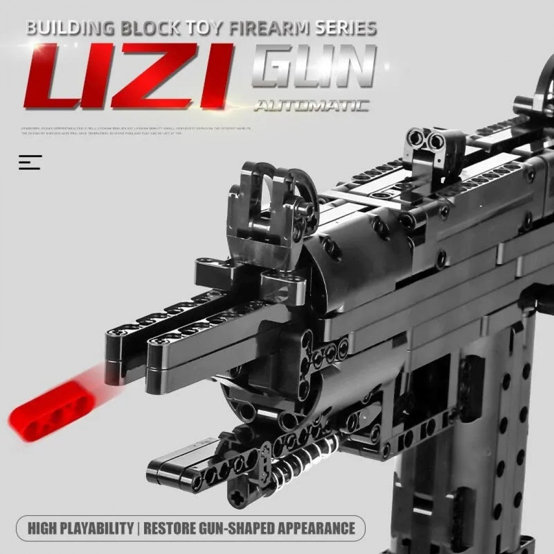 Submachine Gun Toy moc 14006 military uzi smg sub machine gun bricks toy - moc-14006 ...
