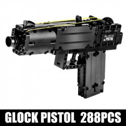 moc 14008 military weapons glock pistol gun bricks toy