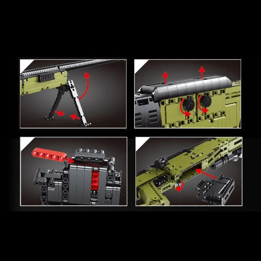 moc 14010 military awm sniper rifle gun bricks toy - moc-14010-military ...
