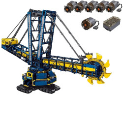 moc 17006 motorized rc bucket wheel excavator bricks toys