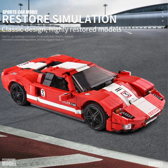 moc 2005 ford gt racing sports car bricks toys 10001 moc 2005 ford gt racing sports car bricks toys 10001