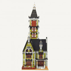 moc 2025 expert creator monster haunted house bricks toys