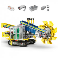 moc 22017 rc app bucket wheel excavator bricks toy