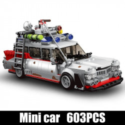 moc 27020 mini famous ghost bus car kids bricks toy