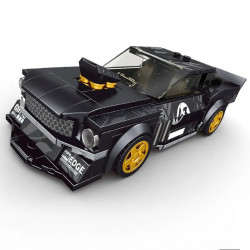 moc 27024 mini 1965 muscle mustang racing car bricks toys