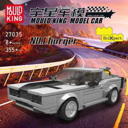 moc 27035 mini classic charger racing car bricks toy