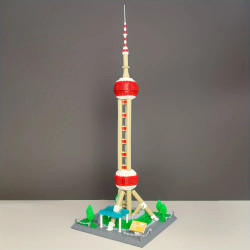 moc 5224 architecture oriental pearl tower bricks toy