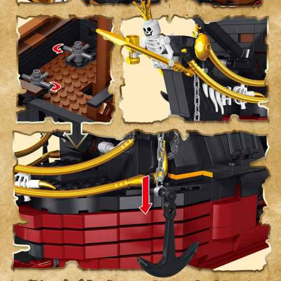 moc 6002 pirates of caribbean queen anne's revenge ship kids toys moc 6002 pirates of caribbean queen anne's revenge ship kids toys